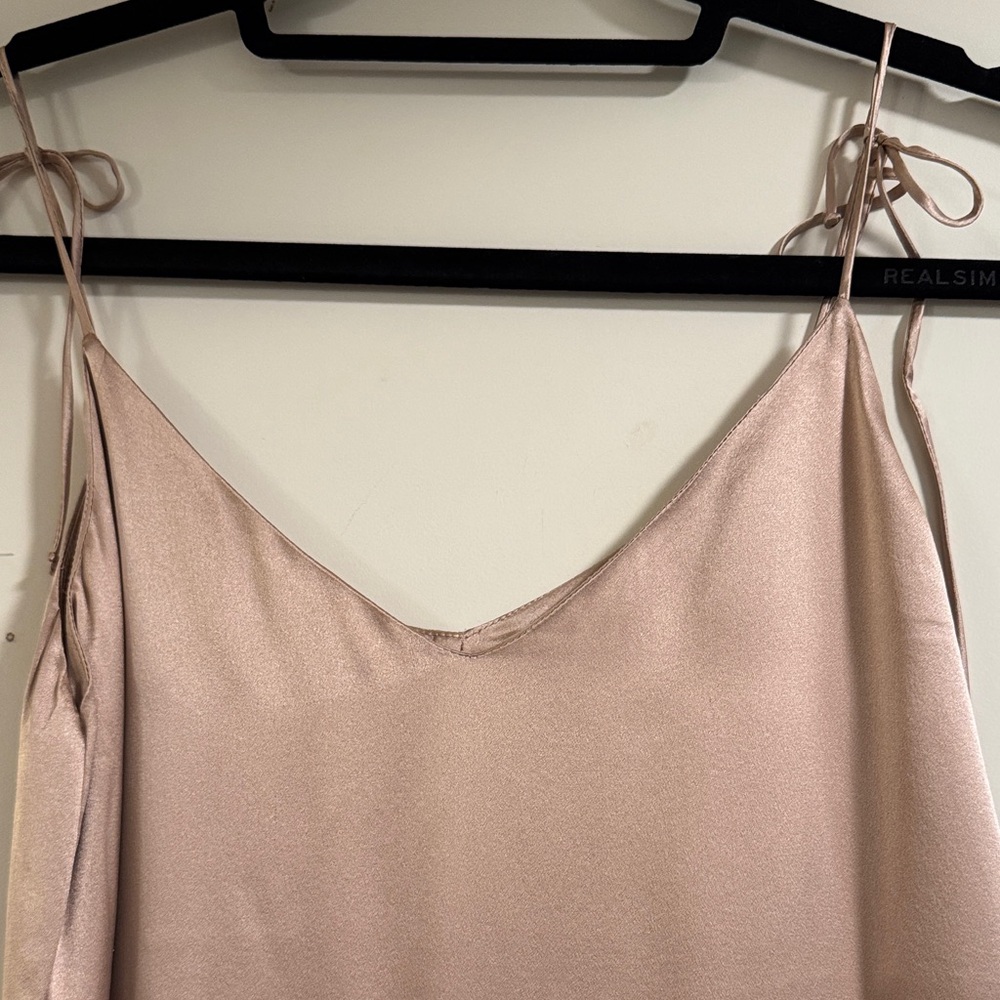 Reformation Shiny Pink Jordyn Slip Dress - Picture 10 of 15